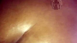 Cheating lesbian with nice ass and wet pussy gets hard fucking by big black cock and creampie