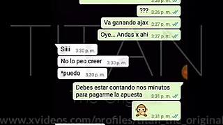 Ella lost the bet, so I get a deep throat blowjob from her