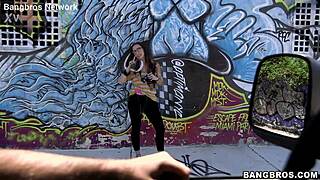 Amateur glasses girl feels deep emotions during bangbus fucking.