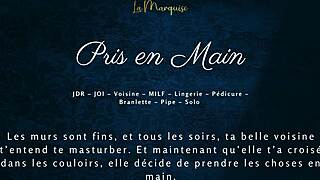 Taken in Hand by the Neighbor - French MILF Neighbor Audio Porn