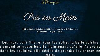 Taken in Hand by the Neighbor - French MILF Neighbor Audio Porn