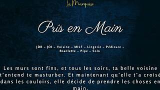 Taken in Hand by the Neighbor - French MILF Neighbor Audio Porn