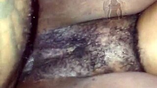 Cheating lesbian with nice ass and wet pussy gets hard fucking by big black cock and creampie