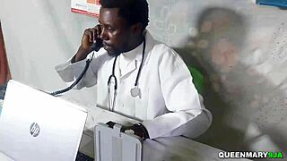 husband takes wife to gynecologist for first time, things get steamy and end with creampie