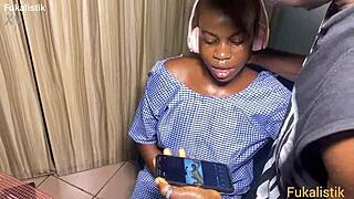 Naughty ebony student has maths homework lesson with black teacher