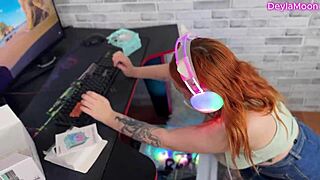 Sexy Redhead Milf Technician In Stockings Asked For Sperm Payment