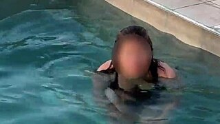 Beautiful Stepmom Exposes Tits Publicly At Pool