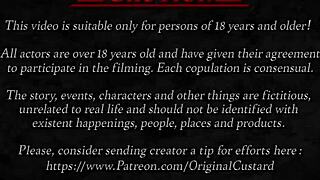 Young virgin fairy dances sensually in fantasy forest