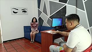 Hermanastra Goes to Job Interview But Boss Wants to Fuck Her Pussy