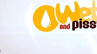 wetandpissy - soaking the sofa with swollen pussy