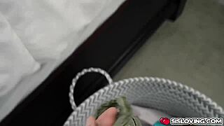 Did you catch your stepbrother jerking off to my used underwear?