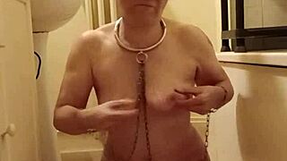 European housewife endures humiliation and spanking in slave session