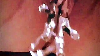 big pink pussy lips dangled and stretched with weights