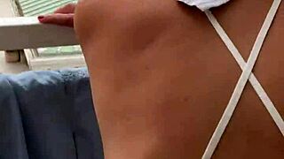 Masturbating with Lisa on Balcony During Holiday