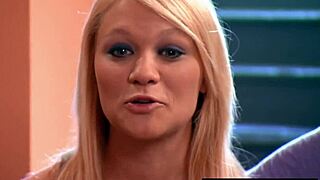 Amateur blonde housewife Lana gets bent over and fucked doggystyle by the outdoor pool