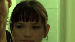 Kveta and nikola share intimate bathing and shower moments in college dorm