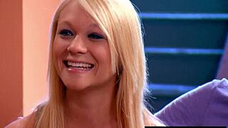 Amateur blonde housewife Lana gets bent over and fucked doggystyle by the outdoor pool