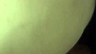 Tinder hookup leads to creampie in doggystyle