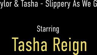 Tasha Reign rims Spencer Scott's cute butt