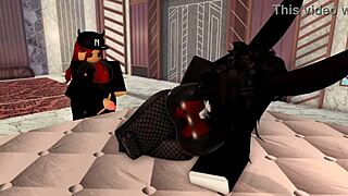 Bunny Girl Teases Then Gets Throat Used Roughly