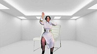 Granny princess leia darth vader gives darth tochter a sith creampie