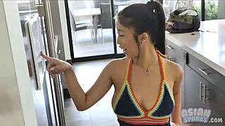 young asian ballerina meets old man