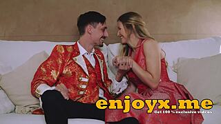 Busty Blonde Loves Deepthroat Action