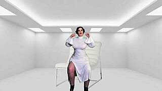 Granny princess leia darth vader gives darth tochter a sith creampie