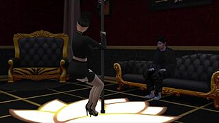 i think this goth stripper aki is getting her ass fucked by stud maeverick in sims 4!