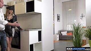 Inked Spanish teen meets older man