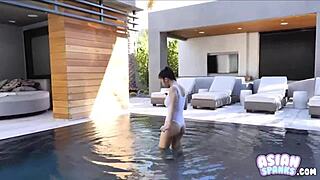 young asian ballerina meets old man