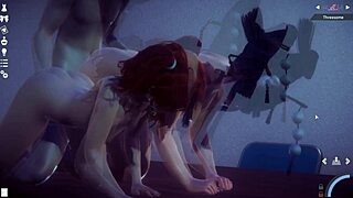 Honey select 2 features an intense FMF threesome with Nyotengu and Kanna engaging in hardcore action.