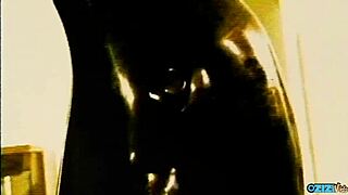 Two horny sluts in lesbian dildo action 😈