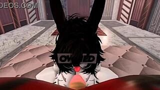 Bunny Girl Teases Then Gets Throat Used Roughly