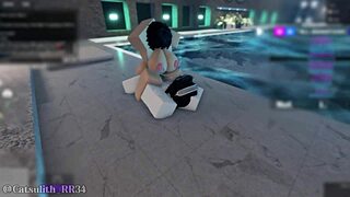 Alone In The Indoor Pool With A Shy Girl Turns Into A Rough Fuck!