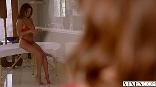 Vixen Two Busty Curvy Babes Get Oiled And Fuck Giant Cock