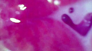 Real pussy orgasm contractions filmed inside pussy