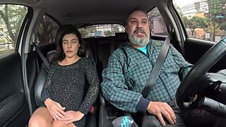 A Milf With A Sweet Voice Performs Anal Show In The Car - Pamela Rodrigues