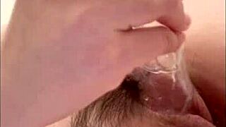 Real pussy orgasm contractions filmed inside pussy