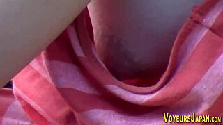 Heart-Racing Moment: Asian Babe's Side Boob Peeped by Voyeur Outdoors