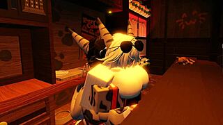 Shark girl is having a good time with uhhhh herself in Roblox