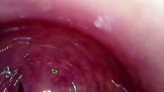 Real pussy orgasm contractions filmed inside pussy