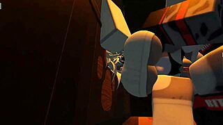 Shark girl is having a good time with uhhhh herself in Roblox