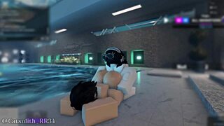 Alone In The Indoor Pool With A Shy Girl Turns Into A Rough Fuck!