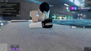 Alone In The Indoor Pool With A Shy Girl Turns Into A Rough Fuck!