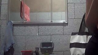 Watch my perfect body masturbate in this hidden bathroom, she says.