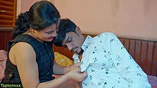 Job interview turns naughty as the boss explores the desi chut in an office encounter.