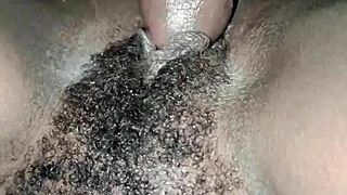 fucking sexy petite 18+ ebony chic with hairy pussy