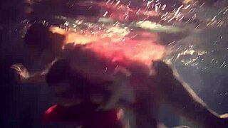 lilia mihalkova and natalia kupalka splashing in the pool with hot underwater lesbian action 😍