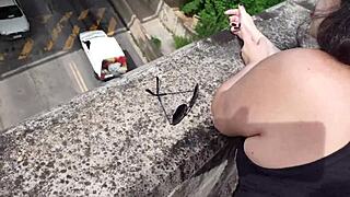 i watch this hot chubby girl fuck in the street